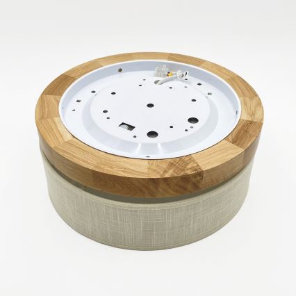 Brilagi - BELLADONNA LED mennyezeti lámpatest LED/20W/230V átm. 30 cm krémszínű/tölgy