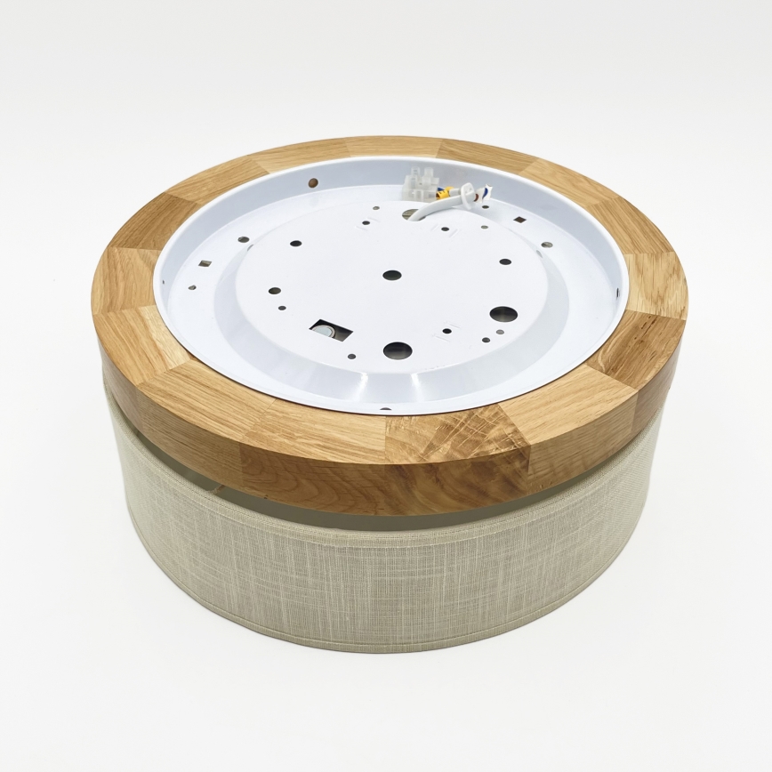 Brilagi - BELLADONNA LED mennyezeti lámpatest LED/20W/230V átm. 30 cm krémszínű/tölgy