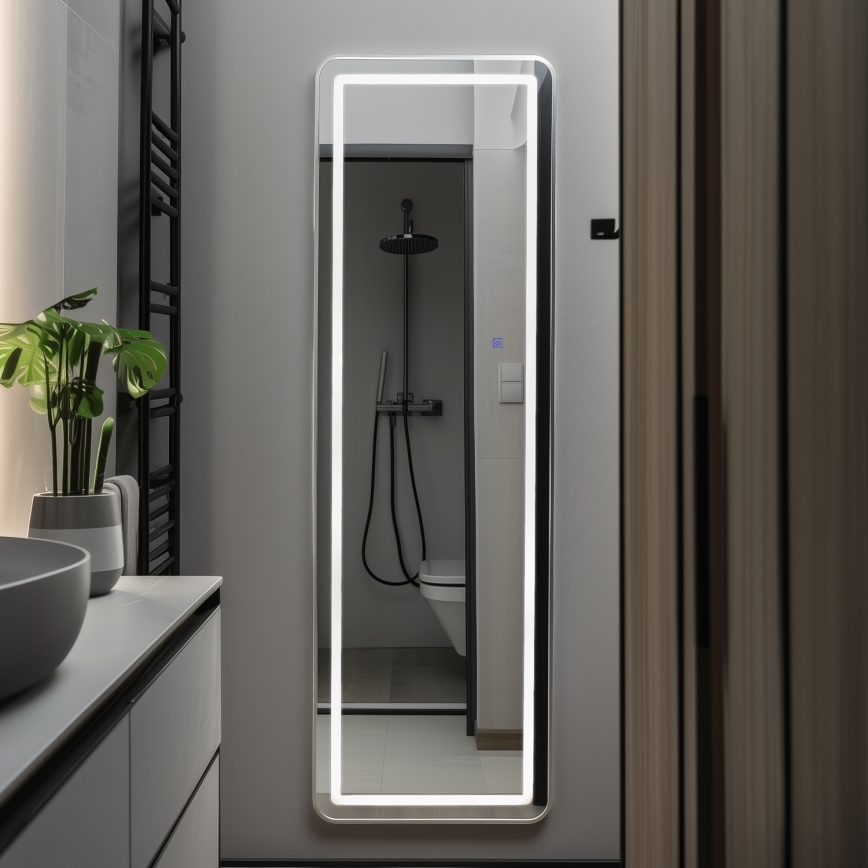 Brilagi - Szabadon álló tükör BELLEZA LED/42W/230V 160x50 cm IP44 CRI 90 fényerőszabályozható + CCT