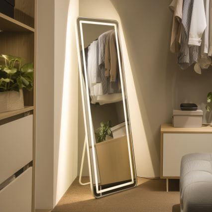 Brilagi - Szabadon álló tükör BELLEZA LED/42W/230V 160x50 cm IP44 CRI 90 fényerőszabályozható + CCT