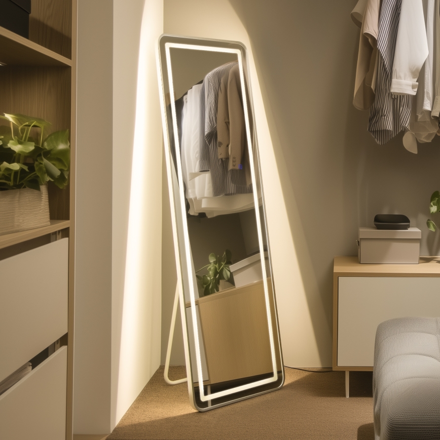 Brilagi - Szabadon álló tükör BELLEZA LED/42W/230V 160x50 cm IP44 CRI 90 fényerőszabályozható + CCT