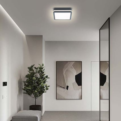 Brilagi - LED Kültéri lámpatest érzékelővel BENE LED/18W/230V 22x22 cm antracit IP54