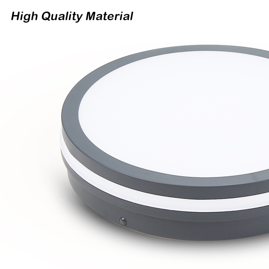 Brilagi - LED kültéri lámpa mozgásérzékelővel BENE LED/24W/230V átm. 26 cm antracit IP54