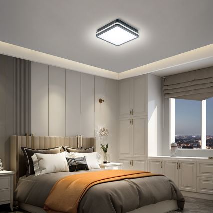 Brilagi - LED kültéri mozgásérzékelős lámpa BENE LED/24W/230V 26x26 cm antracit IP54