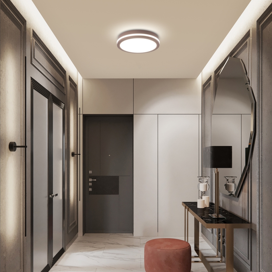 Brilagi - BENE LED kültéri mennyezeti lámpatest LED/24W/230V átm. 26 cm barna IP54