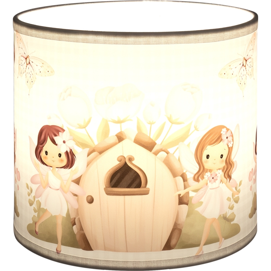 Brilagi - BOBO univerzális búra E27, átm. 15 cm, fehér/rózsaszín/tündéres