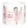 Brilagi - BOBO univerzális E27 búra, átmérő 15 cm, fehér/rózsaszín/balettmintás