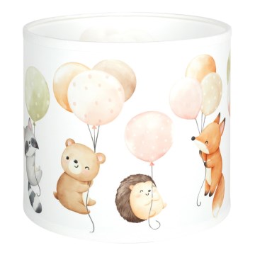 Brilagi - BOBO univerzális E27 búra, Ø 15 cm, fehér/állatmintás