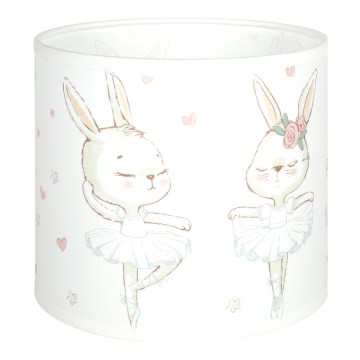 Brilagi - BOBO univerzális E27 lámpaernyő, átmérő 15 cm, fehér/nyuszis