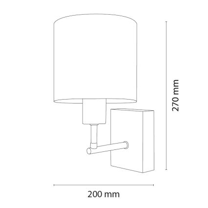 Brilagi - Gyerek fali lámpa BOBO WOOD 1xE27/25W/230V tölgy/fekete/fehér/rózsaszín/balerinás