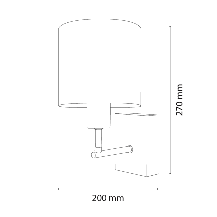 Brilagi - Gyerek fali lámpa BOBO WOOD 1xE27/25W/230V tölgy/fekete/fehér/rózsaszín/balerinás