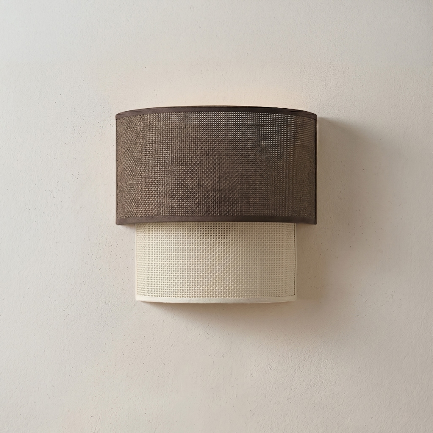 Brilagi - BOHO ECO LED fali lámpa 1xE27/10W/230V barna/krémszínű