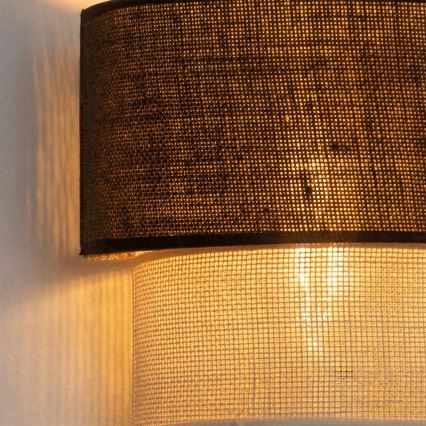 Brilagi - BOHO ECO LED fali lámpa 1xE27/10W/230V barna/krémszínű