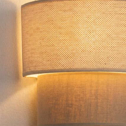 Brilagi - BOHO ECO LED fali lámpatest 1xE27/10W/230V krémszínű