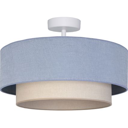Brilagi - BOHO ECO LED felületre szerelhető csillár 1xE27/10W/230V Ø 40 cm kék/krémszínű
