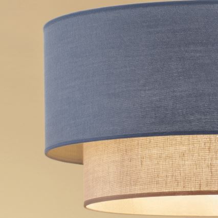 Brilagi - BOHO ECO LED felületre szerelhető csillár 1xE27/10W/230V Ø 40 cm kék/krémszínű