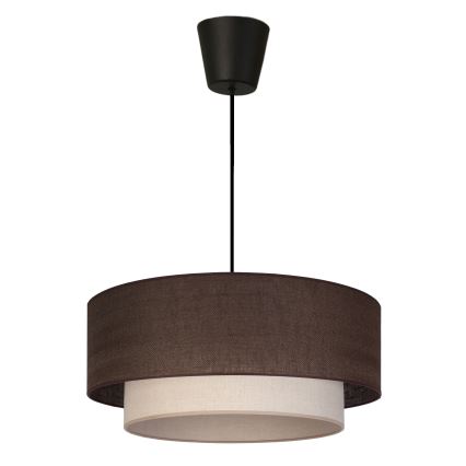 Brilagi - BOHO ECO LED függeszték kábellel 1xE27/10W/230V átm. 40 cm barna/krém