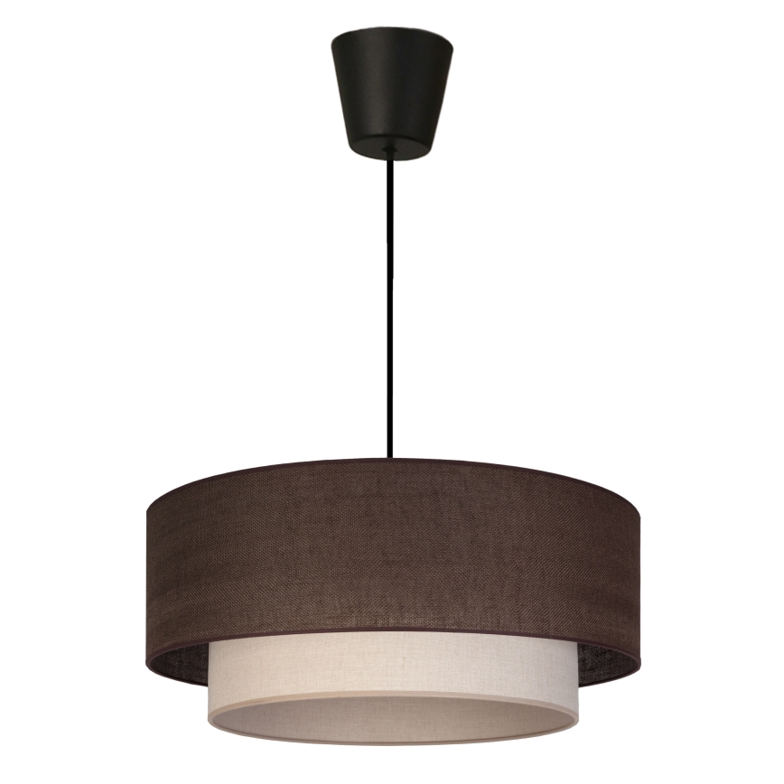 Brilagi - BOHO ECO LED függeszték kábellel 1xE27/10W/230V átm. 40 cm barna/krém