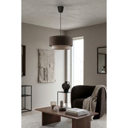 Brilagi - BOHO ECO LED függeszték kábellel 1xE27/10W/230V átm. 40 cm barna/krém