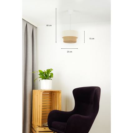 Brilagi - LED csillár BOHO STÍLUS 1xE27/15W/230V, átmérő 25 cm, kábelre szerelve