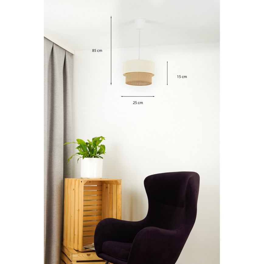 Brilagi - LED csillár BOHO STÍLUS 1xE27/15W/230V, átmérő 25 cm, kábelre szerelve