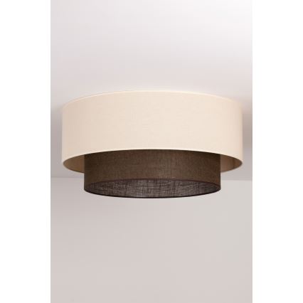 Brilagi - BOHO STYLE LED mennyezeti lámpa 3xE27/15W/230V, átmérő 60 cm, krémszínű/barna