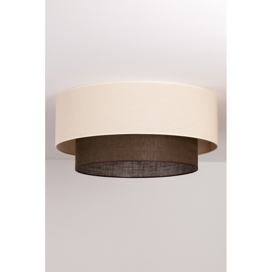 Brilagi - BOHO STYLE LED mennyezeti lámpa 3xE27/15W/230V, átmérő 60 cm, krémszínű/barna