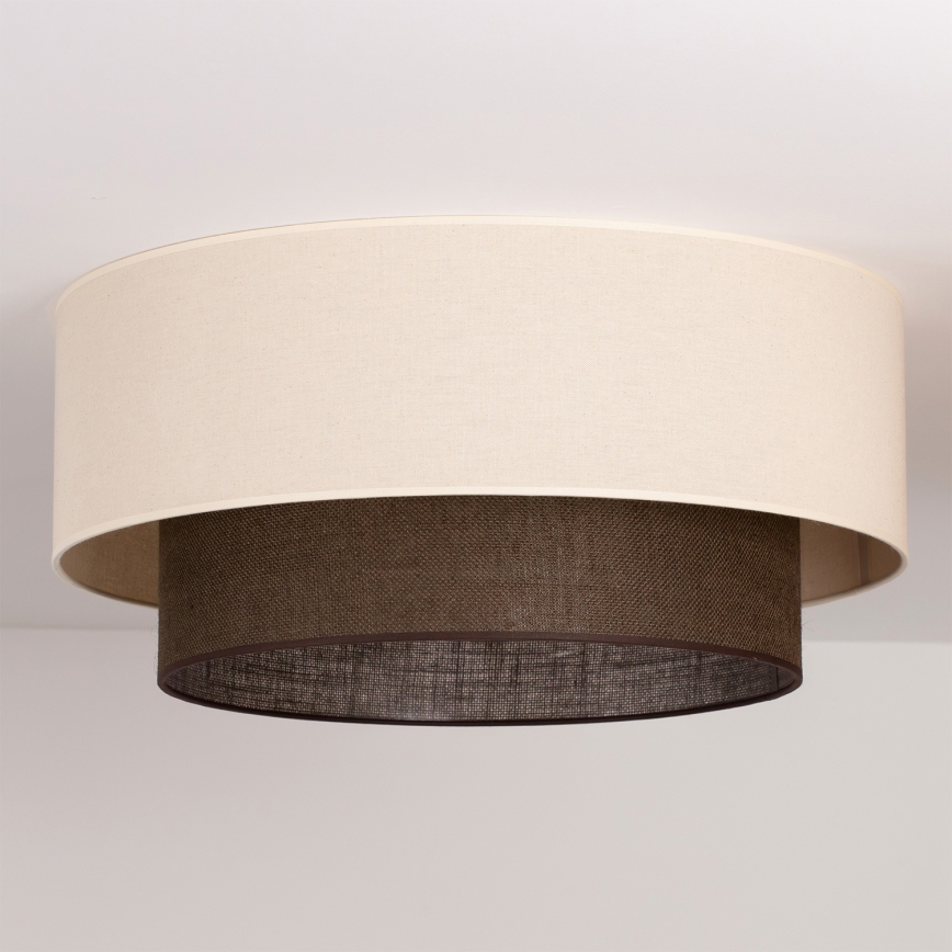 Brilagi - BOHO STYLE LED mennyezeti lámpa 3xE27/15W/230V, átmérő 60 cm, krémszínű/barna