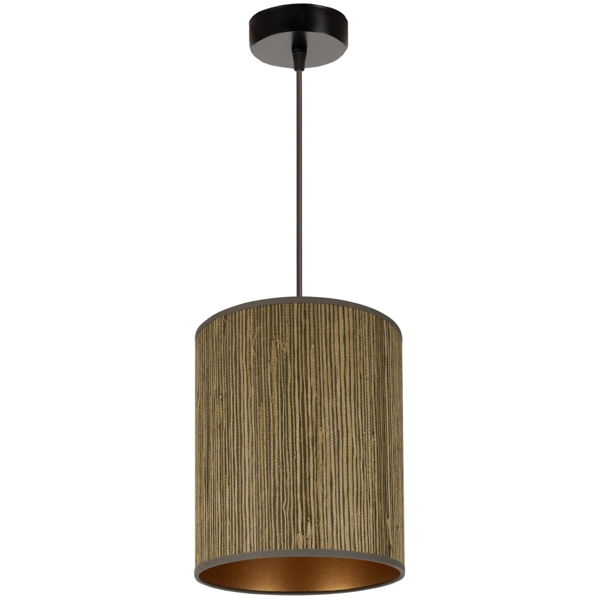 Brilagi - Mennyezeti lámpa kábelre BOSTON ROLLER 1xE27/15W/230V átm. 21 cm barna arany szalma