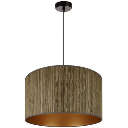 Brilagi - Függeszték kábelre BOSTON ROLLER 1xE27/15W/230V átm. 45 cm barna arany szalma