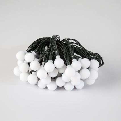 Brilagi - LED napelemes dekorációs fényfüzér BUBBLE 50xLED/8 üzemmód 7m IP65 meleg fehér 600 mAh