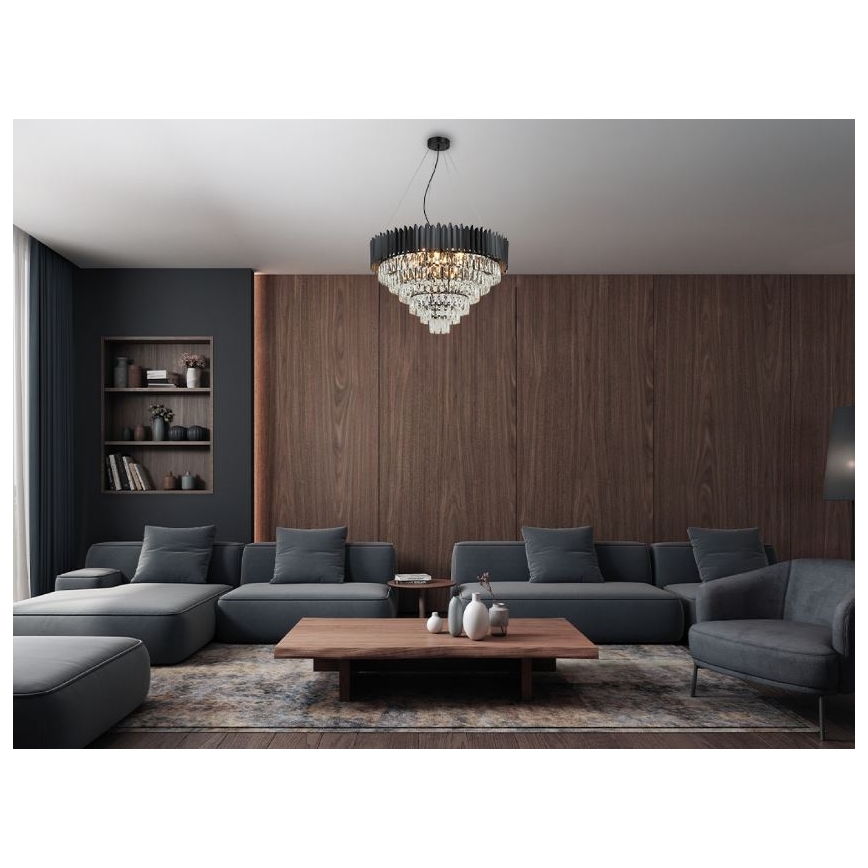 Brilagi - CARLOS kábeles csillár, 11× E14 foglalat, max. 40 W, 230 V, átmérő 80 cm