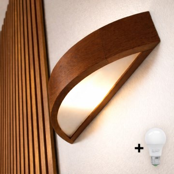 Brilagi - CARVALHO LED fali lámpa 1xE27/15W/230V tölgy-cseresznye