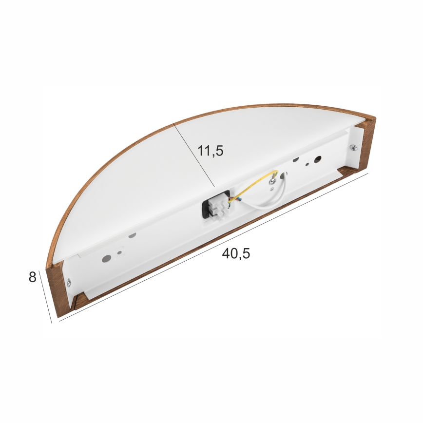 Brilagi - CARVALHO LED fali lámpa 1xE27/15W/230V tölgy-cseresznye