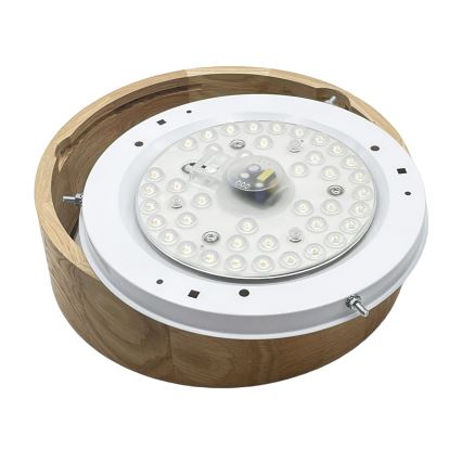 Brilagi - CARVALHO LED mennyezeti lámpa LED/20W/230V, tölgy, átm. 27,5 cm