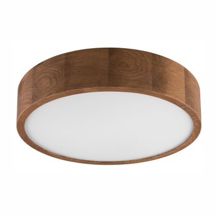 Brilagi - LED RGBW fényerőszabályozható mennyezeti lámpa CARVALHO 2xE27/9W/230V 2700–6500K Wi-Fi tölgy átm. 37,5 cm
