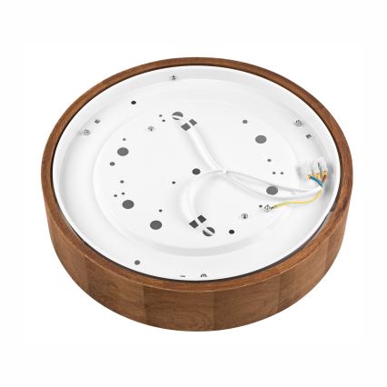 Brilagi - LED RGBW fényerőszabályozható mennyezeti lámpa CARVALHO 2xE27/9W/230V 2700–6500K Wi-Fi tölgy átm. 37,5 cm