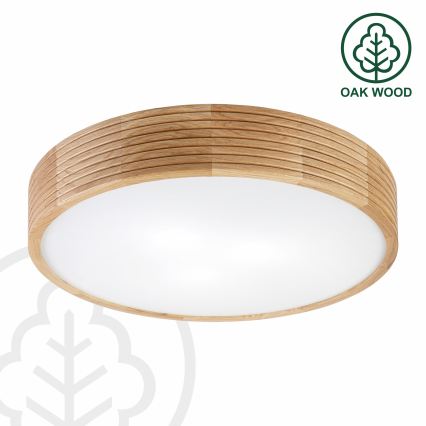Brilagi - CARVALHO MODERN LED mennyezeti lámpa 3xE27/60W/230V, átmérő 47,5 cm, tölgy