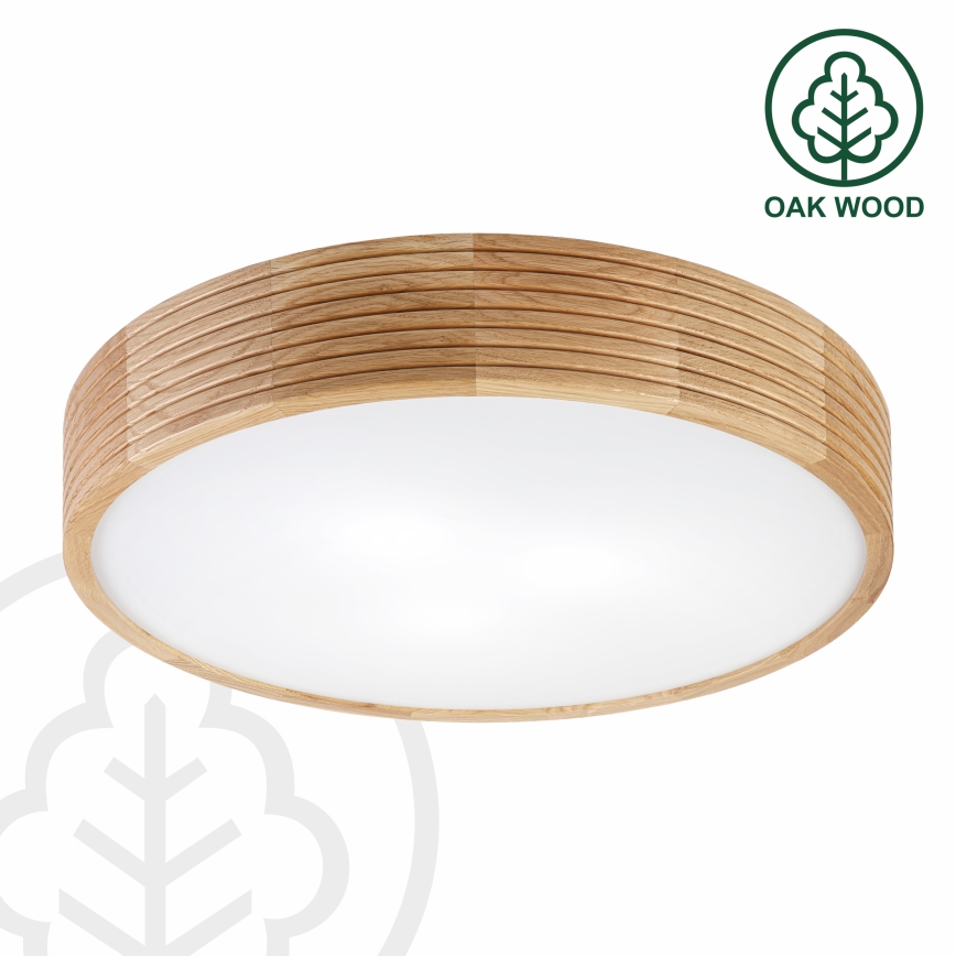 Brilagi - CARVALHO MODERN LED mennyezeti lámpa 3xE27/60W/230V, átmérő 47,5 cm, tölgy