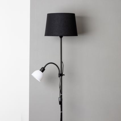 Brilagi - CERIA 2 az 1-ben állólámpa 1xE27/100W/230V + 1xE14/25W fekete