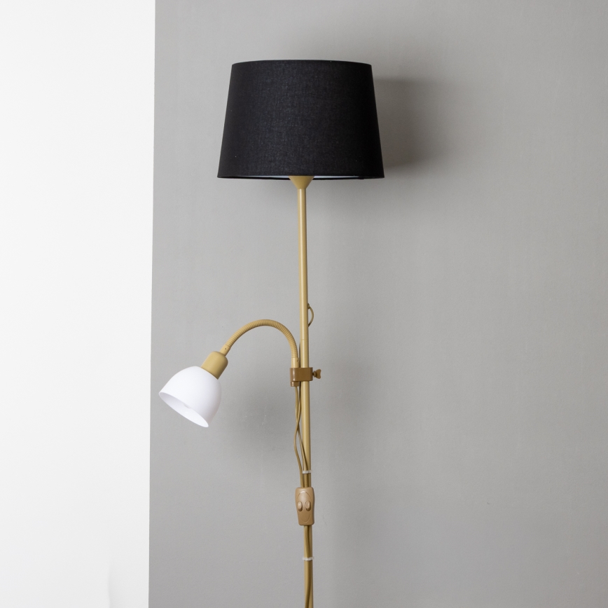 Brilagi - CERIA állólámpa 1xE27/100W/230V + 1xE14/25W arany/fekete