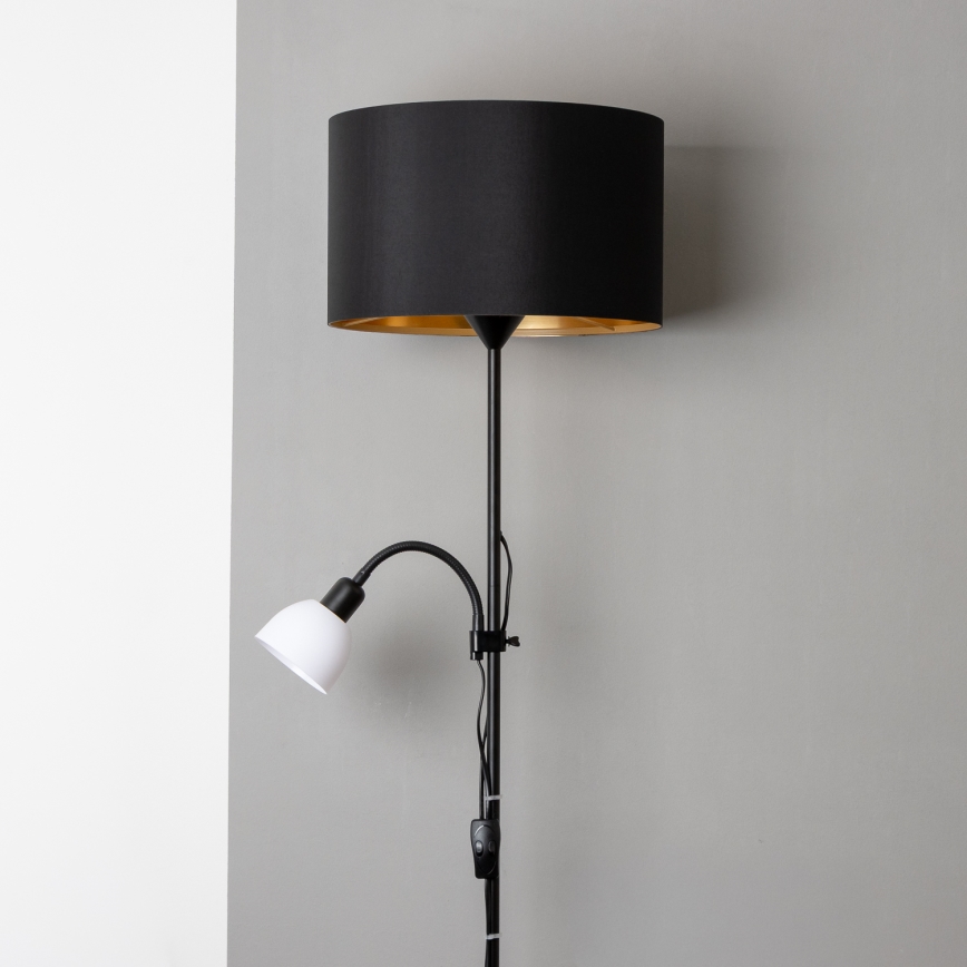 Brilagi - CERIA állólámpa 1xE27/100W/230V + 1xE14/25W fekete