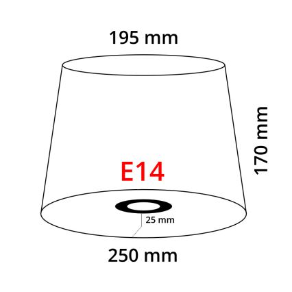 Brilagi - CERIA asztali lámpa 1xE14/40W/230V Ø 25 cm réz/fehér