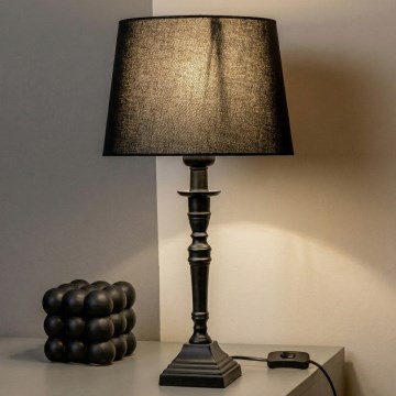Brilagi - CERIA asztali lámpa 1xE27/60W/230V átm. 30 cm barna/fekete