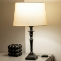 Brilagi - CERIA asztali lámpa, 1xE27/60W/230V, Ø 30 cm, fekete/bézs