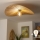 Brilagi - CERIA BOHO felületre szerelhető LED csillár 1xE27/40W/230V, Ø 80 cm, raffia/tölgy