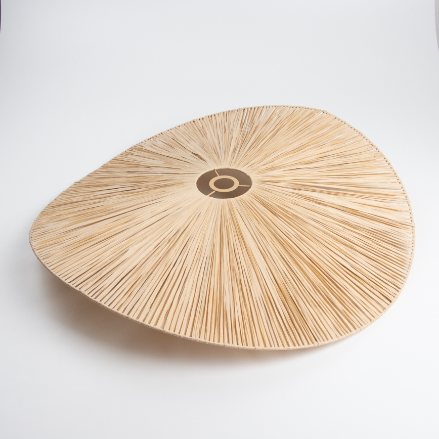 Brilagi - CERIA BOHO felületre szerelhető LED csillár 1xE27/40W/230V, Ø 80 cm, raffia/tölgy