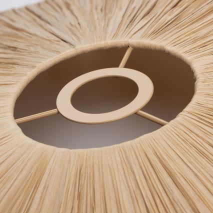 Brilagi - CERIA BOHO felületre szerelhető LED csillár 1xE27/40W/230V, Ø 80 cm, raffia/tölgy