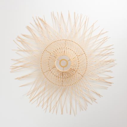 Brilagi - CERIA BOHO LED csillár zsinóron 1xE27/40W/230V átm. 70 cm bambusz