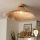 Brilagi - CERIA BOHO LED felületre szerelhető csillár 1xE27/40W/230V, átmérő 100 cm, rattan/tölgy